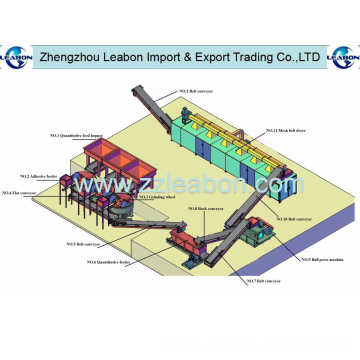 Complete Working Line of Charcoal Briquette/Ball Making Machine for Sale